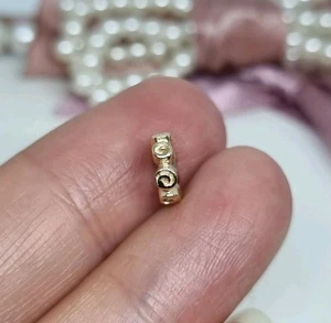 VERPACKT Original Pandora 14K Gold Kleine Rosen Zwischenring Charm 585 ALE 💕 R37c - Bild 1 von 8