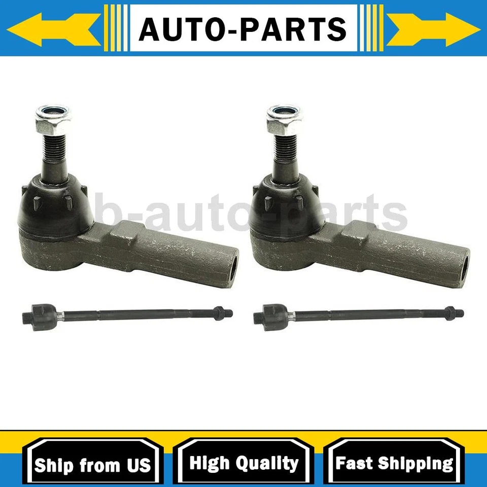 Extremo de varilla de dirección exterior interior delantero 4 piezas para Chevrolet Camaro 1993-2002 5,7 L Foto 1 de 4