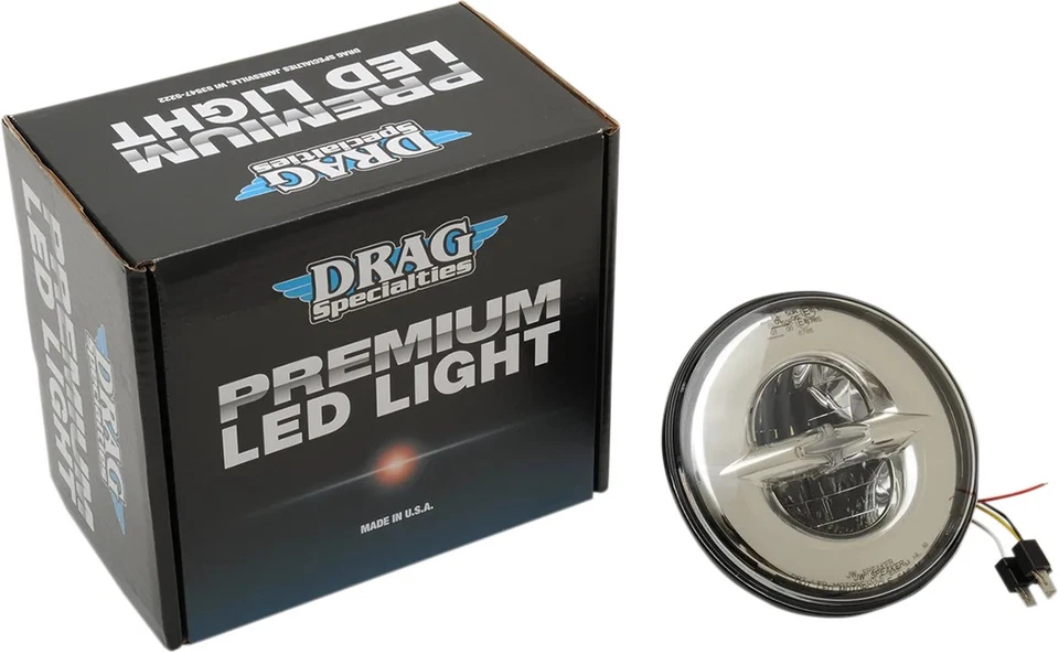 Parabole LED homologuée 7 pouces Drag Specialties Harley-Davidson Touring... - Photo 1/1