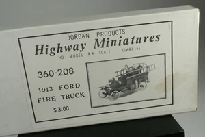 Highway Miniatures HO Scale Kit - 1913 Ford Fire Truck - MIB - Picture 1 of 1