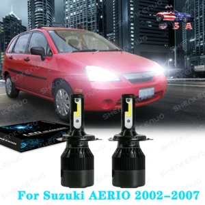 Kit de faros LED para AERIO 2002-2007 H4/9003 6000K blanco SKN bombillas haz alto/bajo - Imagen 1 de 12