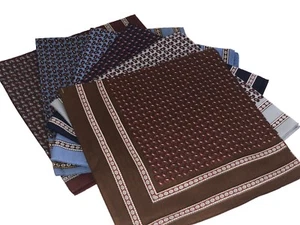 Paisley Pattern Fine Italian Bandannas/Hankie Pack of 6 - Picture 1 of 1