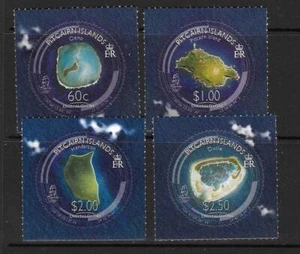PITCAIRN ISLANDS SG755/8 2008 PITCAIRN FROM DIGITAL GLOBE SPACE SATELLITE MNH - Picture 1 of 1