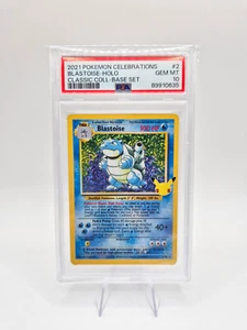 💎 PSA 10 GEM MINT 💎 Blastoise 2/102 - Celebrations Classic Base Set Pokémon - Picture 1 of 6
