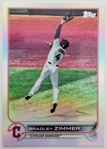 Bradley Zimmer Rainbow Foil 2022 Topps 407 Cleveland Gaurdians  - Bild 1 von 2
