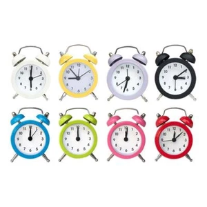 🔥Mini Metal Twin Bell Alarm Clock Loud Clocks Vintage Bedside Tabl - Bild 1 von 15