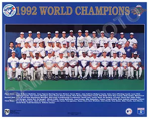 1992 TORONTO BLUE JAYS WORLD SERIES CHAMPIONS 8X10 TEAM PHOTO - Picture 1 of 1