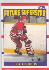 90/91 SCORE..ERIC LINDROS..RC..CARD # 440..FLYERS
