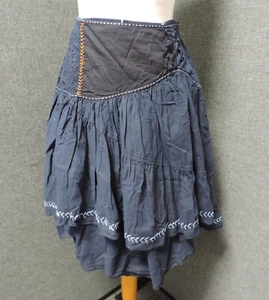 Joe Browns Tiered Skirt Navy UK 12 Ln132 WW 11 - Picture 1 of 5