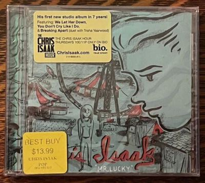 SEALED CD~CHRIS ISAAK~ 2009~ MR LUCKY~ HYPE STICKER~ NEW OLD STOCK - Image 1 of 4
