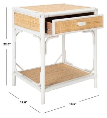 MESA DE NOCHE SAFAVIEH ROYA 1 DRWR 1 ESTANTE, precio reducido 2172743531 NST4005C Foto 1 de 4