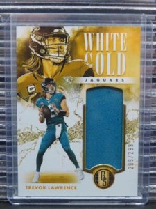 2023 Gold Standard Trevor Lawrence White Gold Jumbo Jersey #209/299 Jaguars