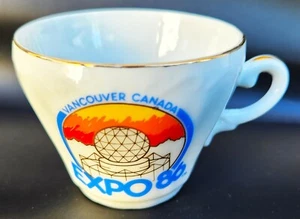 Vintage Vancouver Canada Expo '86 Textured Surface w/Gold Trim Cup [VHTF] (EUC) - Picture 1 of 4