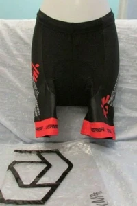 Women's Verge Strike Bold Collection Cycling Short Black/Orange Size M - Picture 1 of 5