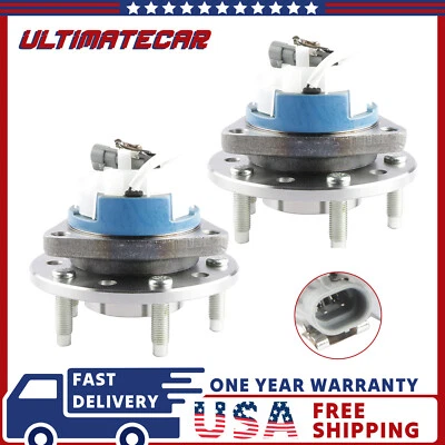 Conjunto de par de bujes y cojinetes de rueda delantera izquierda y derecha para Chevy Classic Malibu Foto 1 de 4