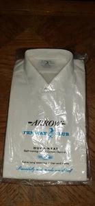 Arrow Fenway Club Camicia Bianca Vestito Uomo 14,2 X 32 - Foto 1 di 3