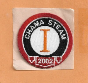 CHAMA STEAM 2002 RAILROAD PATCH 2 1/2" - Picture 1 of 1