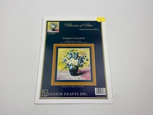 Kustom Krafts Blooms Of Blue Counted Cross Stitch Pattern - Picture 1 of 3