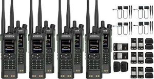 US 8X BAOFENG DM32 DMR Walkie Talkie Digital Simulation GPS APRS Air Band Radio - Afbeelding 1 van 18