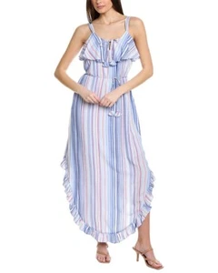 NWT Rayon Tommy Bahama Striped Seaside Escape Maxi Dress Sz M $178 - Picture 1 of 5