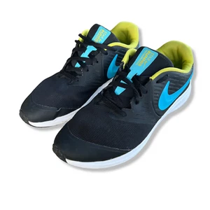Nike Star Runner 2.0 Sneakers Youth Size 6.5 Black Blue Low Top AQ3542-102 - Picture 1 of 13