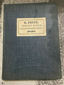 Rare  Duncan Phyfe Cabinet Maker Edition NY 1939 - Signed Error Inside Scarce