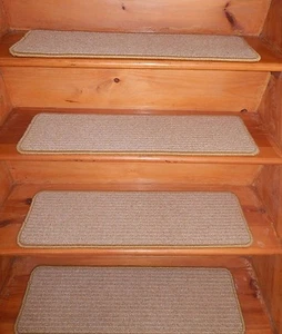 13 =STEP 9" X 30" + LANDING 30" X 30" Stair Treads Staircase WOOL CARPET. - Picture 1 of 5