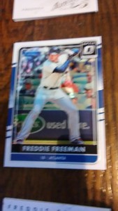 FREDDIE FREEMAN 2016 DONRUS OPTIC BASEBALL CARD ATLANTA BRAVES