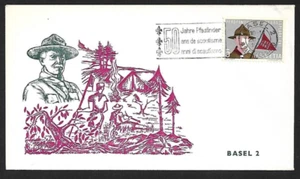 Switzerland 1963 50th Anniversary of Scouting Basel 2 First Day Cover - Picture 1 of 2
