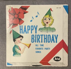 RARE! Happy Birthday & All Time Favorite Party Songs Vinyl - Peter Pan, & More ! - Picture 1 of 2