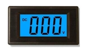 1 pieza medidor de panel de voltios digital LCD azul 3 1/2 DC0-500V - Imagen 1 de 2
