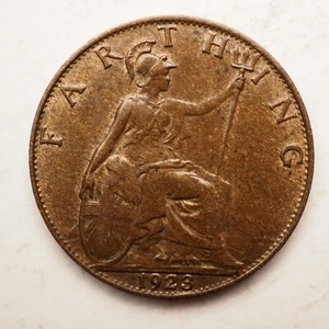 1923 Great Britain 1  FARTHING  FREE SHIPPING  M4473 - Picture 1 of 2