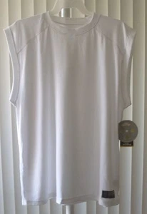 Gold's Gym Sleeveless Shirt Muscle Shirt White Bi-Dri Medium - Picture 1 of 1