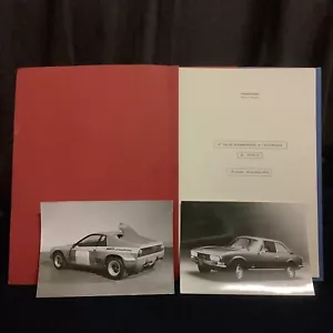 Pressemappe Salon Turin Pininfarina 1974 ABARTH SE 030 & PEUGEOT 504 V6 - Bild 1 von 2