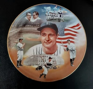Lou Gehrig 1987 Sports Impressions Sports Superstars Collector Plate 10" MINT - Picture 1 of 3