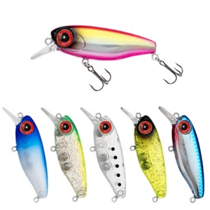 9pcs 38mm 3g Micro Suspend Minnow Fishing Lure Wobblers For Trout Perch Stream - Picture 1 of 12
