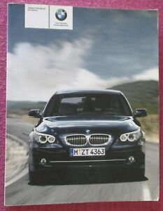 BMW 5 SERIES SALOON & TOURING ESTATE (2007 - 2010) OWNERS MANUAL - HANDBOOK 