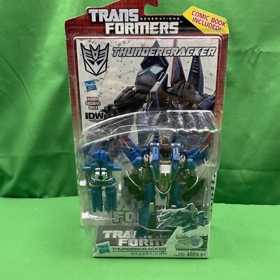 THUNDERCRACKER Transformers Generations IDW 30TH Anniversary Deluxe w/ Comic NEW - Image 1 of 4