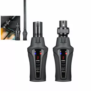 UHF Wireless Receiver Transmitter System for Dynamic Condenser Microphone 48V In - Photo 1/10