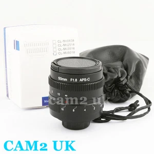 50mm f/1.8 CCTV C mount lens body for APS-C sensor camera EOS M NEX FX M4/3 P/Q - Picture 1 of 4