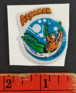 Aquaman 1971 DC Universe Puffy Sticker Card - Picture 1 of 2