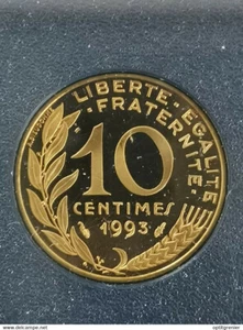 10 CENTIMES MARIANNE BE 1993 DU COFFRET / FRANCE - Picture 1 of 2