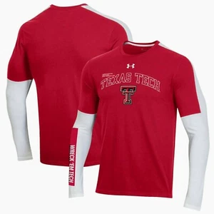 Texas Tech Red Raiders Mens Under Armour Basketball OT 2.0 L/S Shooting T-Shirt - Picture 1 of 4