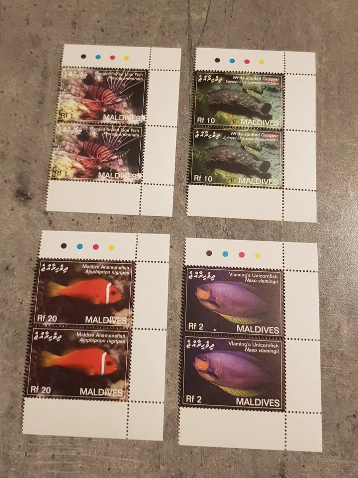МАЛЬДИВЫ-РИФ РЫБЫ-2007-В ПАРАХ - MNH - Изображение 1 из 1