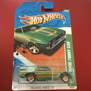 Hot Wheels 2011 Super Treasure Hunt '71 Mustang Funny Car, carded - Picture 1 of 6
