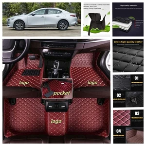 For Mazda CX-3 CX-5 CX-7 CX-9 Car Floor Mats All Weather Auto Carpet Liners Rugs - Imagen 1 de 20