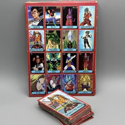 Dragon Ball Z Loteria Mexicana Game Spanish Bingo 2-8 players Colorful Dios Azul - Image 1 of 4