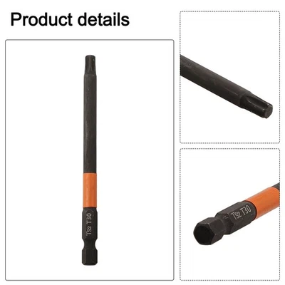 Efficient 14 Inch Hex Head Drill Bit with Magnetic T10T40 Screwdriver Bits - Image 1 of 4