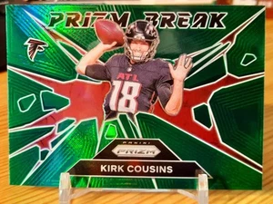 Kirk Cousins 2024 Panini Prizm Football Green Prizm Break #7 Atlanta Falcons - Bild 1 von 2