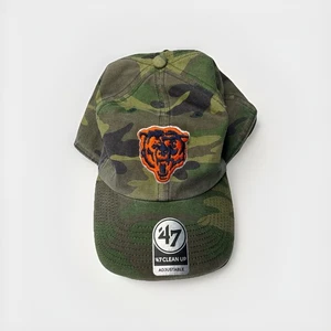 Chicago Bears '47 Marca NFL Limpieza Carga Camuflaje Ajustable Papá Gorra Sombrero OSFA - Imagen 1 de 7